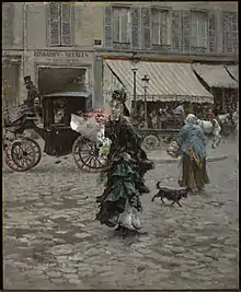 Giovanni Boldini, En traversant la rue, 1875, Williamstown, Clark Art Institute.