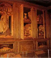 Marqueteries du studiolo de Frédéric III de Montefeltro.