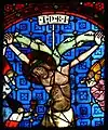 Vitrail représentant la Crucifixion.