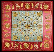 Broderie à motifs de soie (XVIIIe siècle)