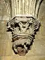 Bas-côté nord, cul-de-lampe du 3e doubleau.