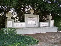 Monument pour 122 soldats allemands tombés lors de la bataille du Bourget, en 1870.