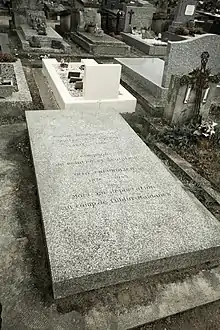 Cénotaphe de Freundlich et tombe de Jeanne Kosnick-Kloss.