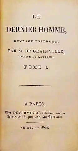 Image illustrative de l’article Le Dernier Homme (Grainville)