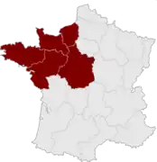 La zone de défense et de sécurité Ouest.