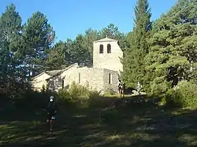 Passage par la chapelle Saint-Jean de Balmes (857 m) sur le Grand Trail des Templiers 2014