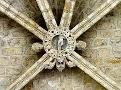 Clé de voute de l'abside.