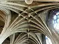 Voûte de la 5e&nbsp;travée, en étoile à losange central.