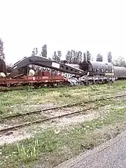 Grue de la SNCF d'une capacité de 85 t, issue des ateliers John Cockerill