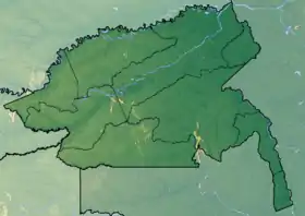 Voir sur la carte topographique du Guainía (administrative)