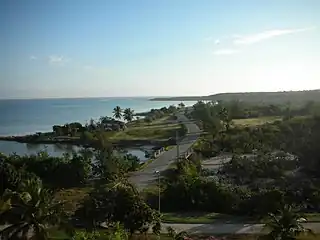 Vue nord-est depuis l'hôtel Brisas (2011)