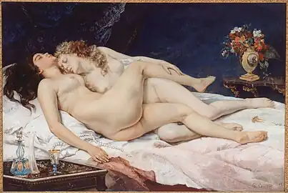 Courbet, Le Sommeil, 1866, Paris, musée du Petit Palais.