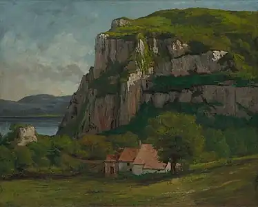 Gustave Courbet, La Roche de Hautepierre (vers 1869), vendue par Graupe en 1935, racheté par la galerie Paul Rosenberg en 1965, restitué en 2001.