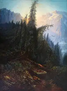 Paysage de montagne, Gustave Doré.