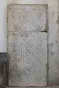 Dalle funéraire du XIIIe siècle