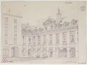 Dessin de l'hôtel d'Effiat.