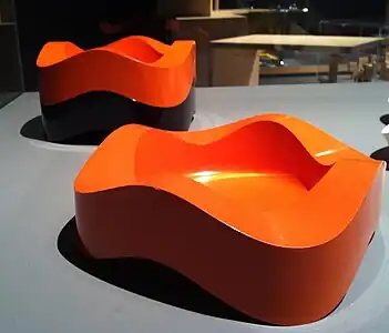 Cendrier «Sinus» par Walter Zeischegg, 1966/67.