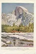 Half Dome rising above Yosemite Valley, 1922.