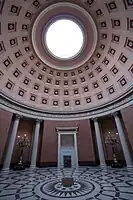 Salle rotonde, sous le dôme du musée