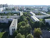 Colonie de Plattenbau à Halle-Neustadt (en).