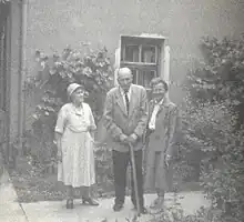 Photo de groupe des trois botanistes.
