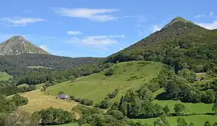Haute vallée de la Jordanne vers Mandailles.