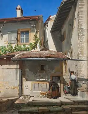 Haut du village de Saint-Blaise (sans date).