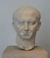 Tête de Vespasien, provenant d'Ostie.