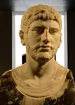 Tête d'un homme barbu