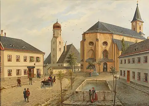 Place du Marché en 1891, par Heinrich Drescher.