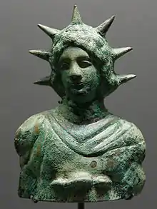 Hélios portant la chlamyde, Tripoli, Ier siècle