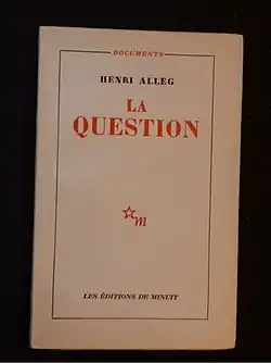 Image illustrative de l’article La Question (livre)