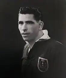 Photo-protrait de son ami et coéquipier Henri Riu