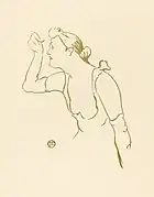 Paula Brebion. Le Café Concert (André Marty, 1893).