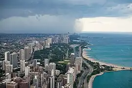 Cellule orageuse et averses dans le North Side (2018).