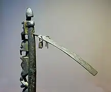 Détail d'herminette cérémonielle Dogon.