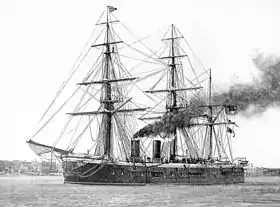 illustration de HMS Sultan (1870)