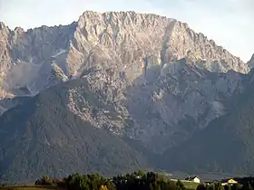 Vue de la face sud du Hochplattig.