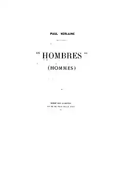 Image illustrative de l’article Hombres (Verlaine)