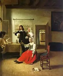 La Buveuse (1658), de Pieter de Hooch.