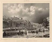 Le couvent des Carmes-déchaussés par Hostein vers 1839