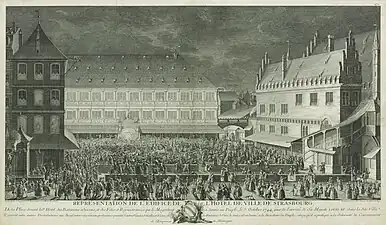 La place Gutenberg en 1774.