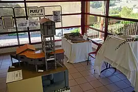 Les trois maquettes du puits no&nbsp;7.