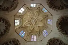 Coupole en style gothique tardif à la chapelle du fondateur.