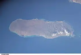 Image satellite (NASA) de l'île de La Gonâve