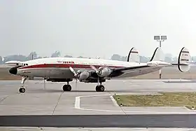 Un Lockheed L-1049 Super Constellation d'Iberia, semblable à celui impliqué dans l'accident