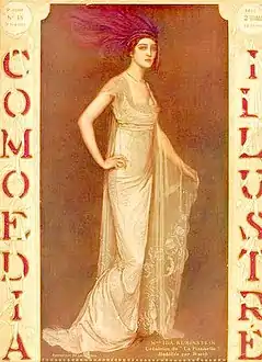 Portrait de Mlle Ida Rubinstein, danseuse (Salon de 1914), localisation inconnue.