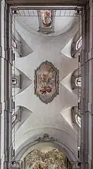 Au plafond de l'église. Septembre 2022.