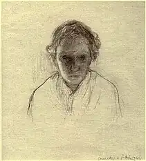 Autoportrait dans le ghetto de Budapest, 1944 (Yad Vashem, Jérusalem).