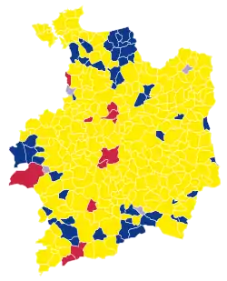 Candidat arrivé en tête au 1er tour par commune. Emmanuel MacronMarine Le PenJean-Luc MélenchonDeux à égalité